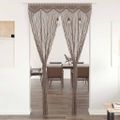 vidaXL Záclona macrame sivo-hnedý 140x240 cm bavlna