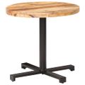 vidaXL Bistro stolík okrúhly Ø80x75 cm surové mangovníkové drevo