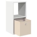 vidaXL Nočný stolík 2 ks Biela 30,5 x 27 x 59,5 cm Kompozitné drevo
