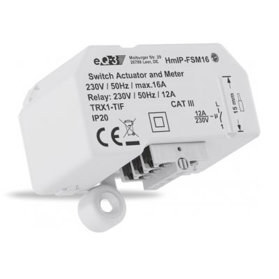 Homematic IP Spínací akční člen s měřením - 16A, skrytá montáž - HmIP-FSM16
