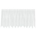 vidaXL Čipková záclona Biela 80 x 300 cm Polyester