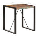 vidaXL Jedálenský stôl 70x70x75 cm, recyklovaný masív