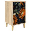 vidaXL Nočný stolík LOCHEM Dub sonoma 36 x 33 x 60 cm Kompozitné drevo
