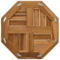vidaXL Stolová doska 40x40x2,5 cm osemuholník masívne teakové drevo