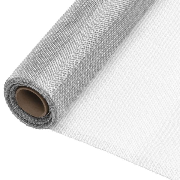 vidaXL Sieť proti hmyzu hliník 80x1000 cm strieborná