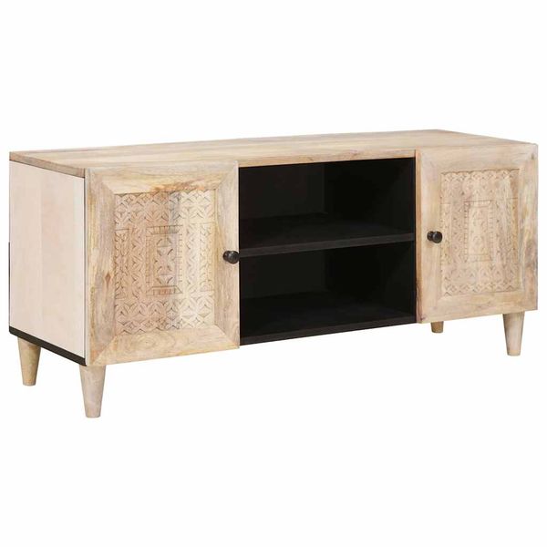 vidaXL TV jednotky s poličkou Biela 105 x 33 x 46 cm Kompozitné drevo