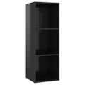 vidaXL TV skrinky 2 ks lesklé čierne 107x35x37 cm drevotrieska