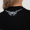 Dámske tričko Tribal Ribbed Black - GymBeam, veľkosť S
