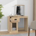 vidaXL Toaletný stolík so zrkadlom dub sonoma 90x50x132,5 cm drevo