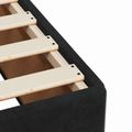 vidaXL Posteľ boxspring s matracom Čierna 140 x 190 cm Zamat