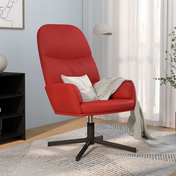 vidaXL Relaxačné kreslo vínovo-červené umelá koža
