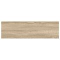 vidaXL Plávajúce nástenné police 4 ks dub a biele 90x23,5x3,8 cm MDF