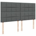 vidaXL Boxspring posteľ s matracom tmavosivá 200x200 cm látka