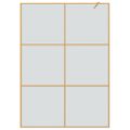 vidaXL Stena walk-in sprchy Zlatá 140 x 195 cm tvrdené sklo