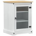 vidaXL HiFi skrinka Biela 60 x 50 x 82 cm Masívne borovicové drevo