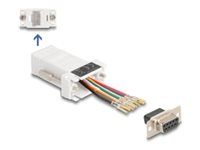 D-Sub 9 pin female to RJ45 female Assemb