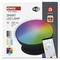 LED ambientná lampa EMOS ZCW11BR GoSmart, čierna, teplá biela–studená biela/RGB, WiFi