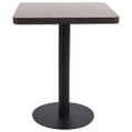 vidaXL Bistro stolík tmavohnedý 60x60 cm MDF