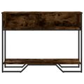 vidaXL Konzolový stolík dymový dub 100x35x74,5 cm kompozitné drevo
