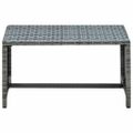 vidaXL Konferenčný stolík antracitový 70x40x38 cm polyratan