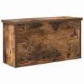 vidaXL Vešiak na stenu Nástenná montáž Dymová dub 50 x 16 x 26 cm
