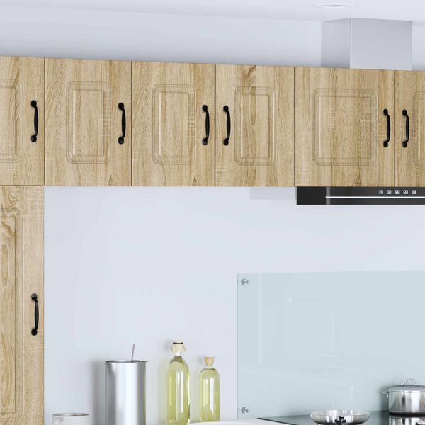 vidaXL Dvierka na umývačku Kalmar 2 pcs Sonoma dub 30 x 31 x 40 cm