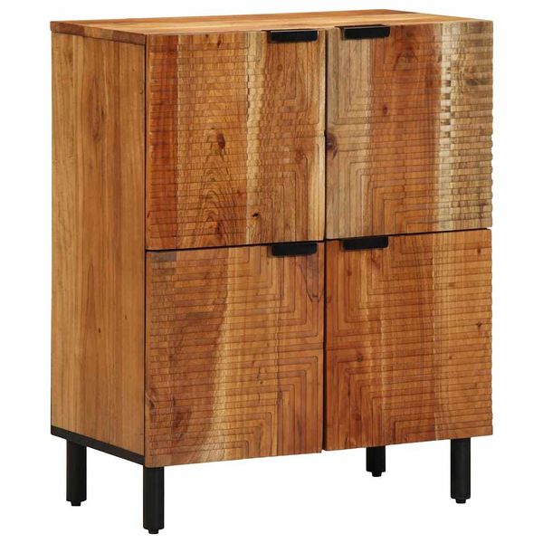 vidaXL Servírovacia skriňa Hnedá 60 x 33,5 x 75 cm Masívne mango drevo