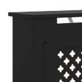vidaXL Kryt na radiátor čierny 78 cm MDF