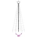 vidaXL LED vianočný stromček s hrotmi 220 LED farebné 180 cm