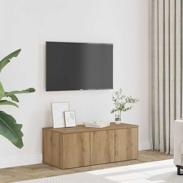 vidaXL TV skrinka dub artisan 80x34x30 cm kompozitné drevo