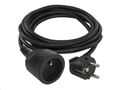 Predlžovací kábel EMOS P0113R spojka 3m, čierny / PVC / 1,5 mm2
