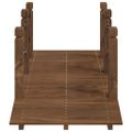 vidaXL Záhradný mostík s reťazovým zábradlím 150x67x56cm masívny smrek