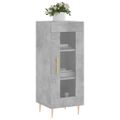 vidaXL Komoda betónovo sivá 34,5x34x90 cm spracované drevo