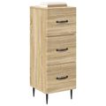vidaXL Zásuvkový kabinet Dub sonoma 33 x 34,5 x 89,5 cm