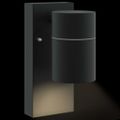vidaXL Exteriérové nástenné svietidlo 2 ks Čierna 6,5 x 10,5 x 16 cm