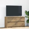 vidaXL TV skrinka Artisan Dub 100x35x54 cm Drevo
