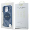 Guess HC MagSafe PU 4G Circle with Classic Logo case for iPhone 16 Pro Max Blue