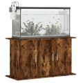 vidaXL Stojan na akvárium dymový dub 101x41x58 cm kompozitné drevo