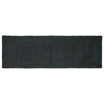 vidaXL Kusové koberce Obdĺžnikový Tmavosivá 80 x 200 cm Juta