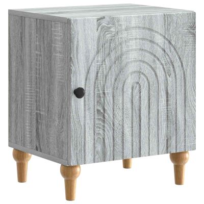 vidaXL Nočný stolík Sivá sonoma 43 x 34,5 x 50 cm Kompozitné drevo