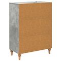 vidaXL Zásuvkový kabinet Betónovo sivá 66 x 34,5 x 90 cm