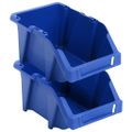 vidaXL Stohovateľné úložné boxy 50 ks, 200x300x130 mm, modré