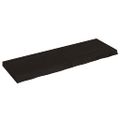 vidaXL Kúpeľňová doska tmavohnedá 120x40x(2-6) cm ošetrený masív