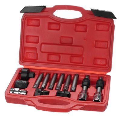 Sada na demontáž remenice MECHANIC PULLEY SET 1, 13 ks SIXTOL