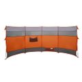 vidaXL Kempingový vetrolam oranžový 366x152x152 cm vodeodolný