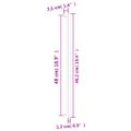 vidaXL Rukoväte na skrinku 10 ks zlaté 480 mm nehrdzavejúca oceľ