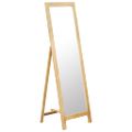 vidaXL Voľne stojace zrkadlo 48x46,5x150 cm masívne dubové drevo