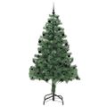 vidaXL Vianočný stromček Zelená 210 cm PVC