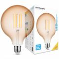 Modee LED Filament Amber Globe G125 4W E27 360 lm, teplá biela (ML-G125FA1800K4WE27)