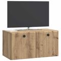 vidaXL Nástenná TV skrinka 59,5 x 31 x 30 cm Dub artisan